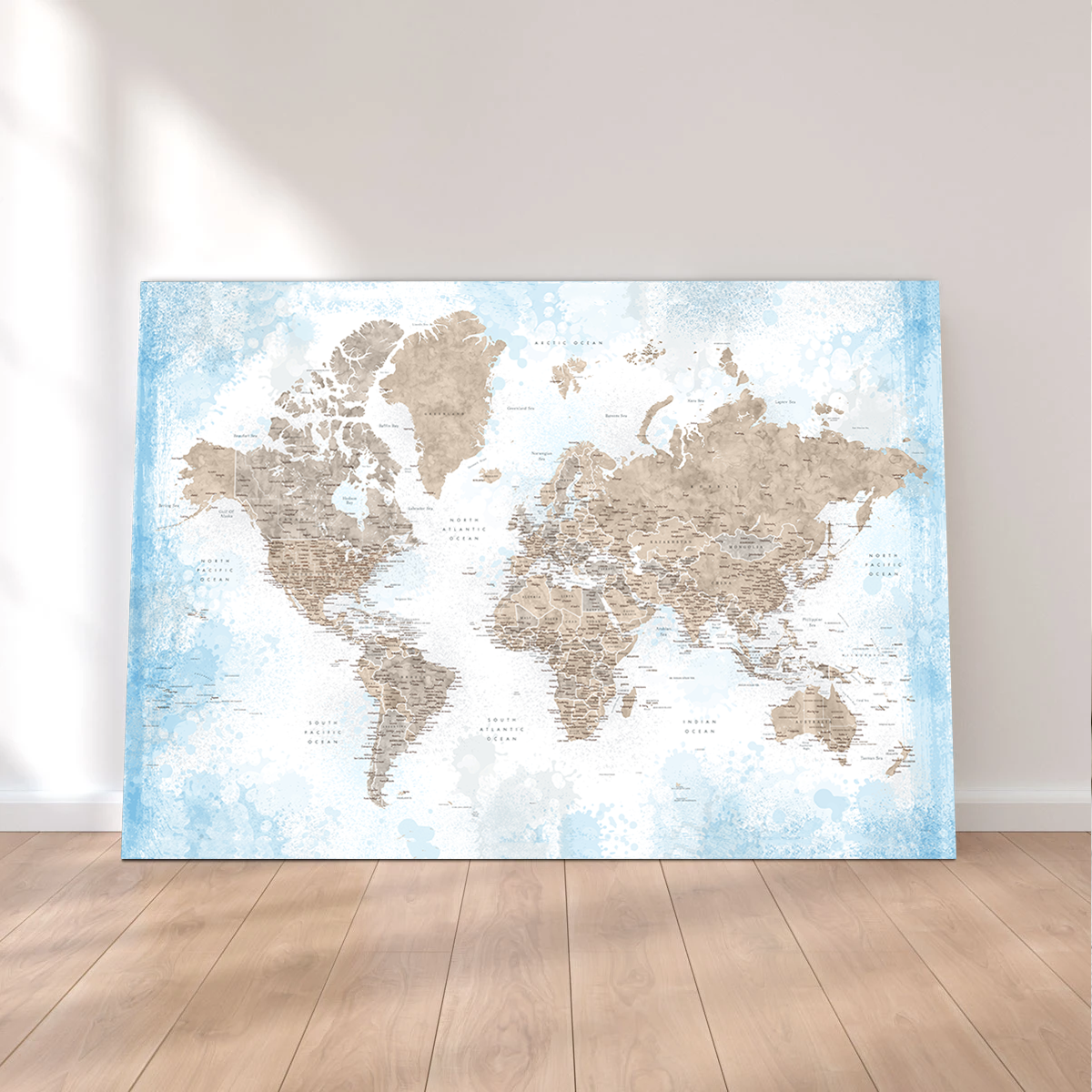 World Map 52 Wall Art