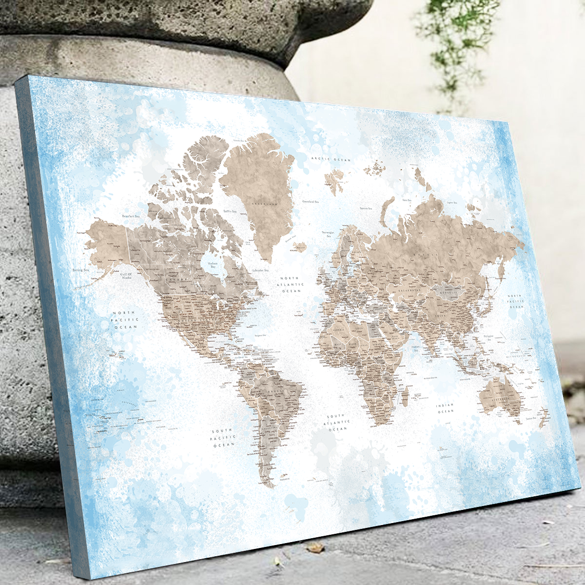 World Map 52 Wall Art