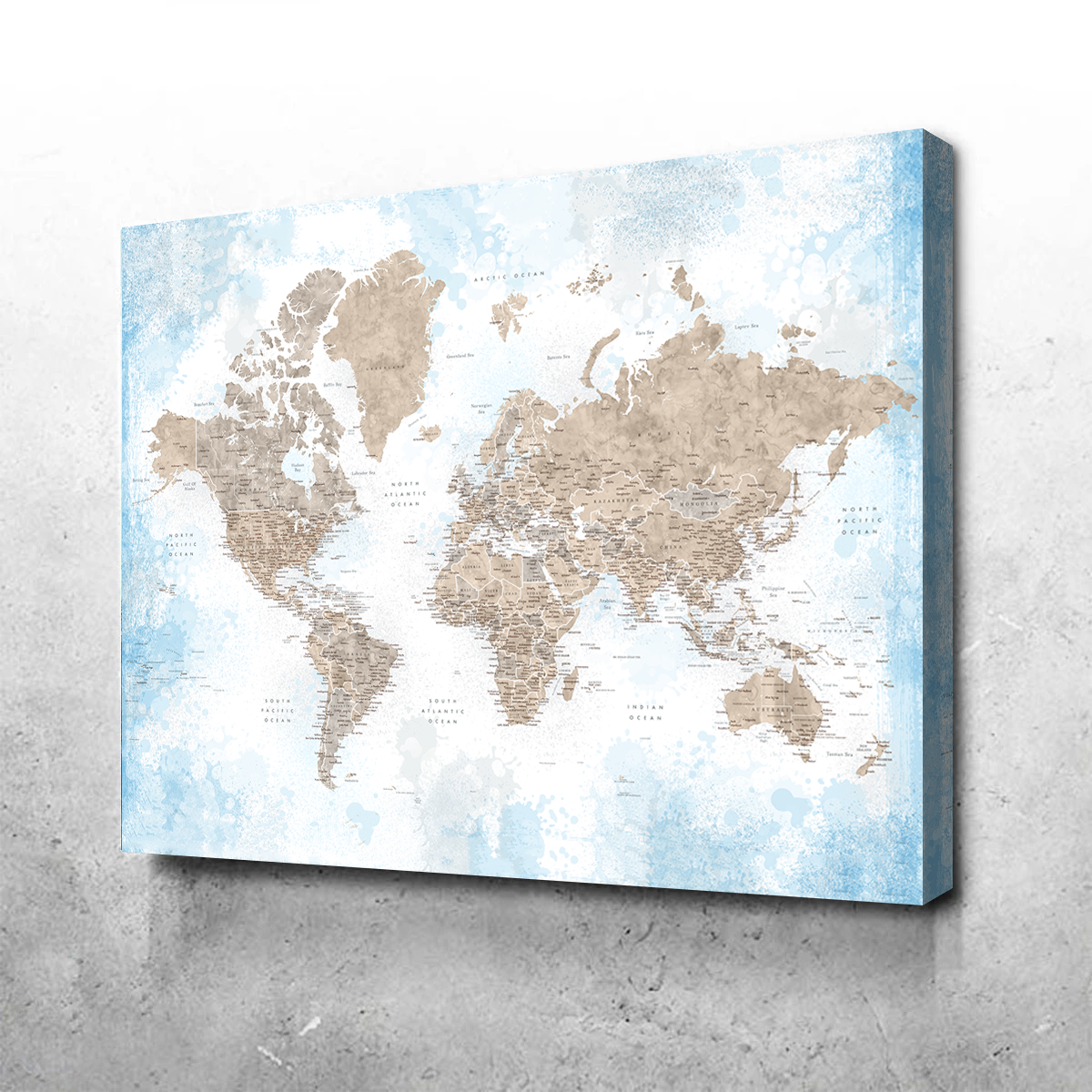 World Map 52 Wall Art