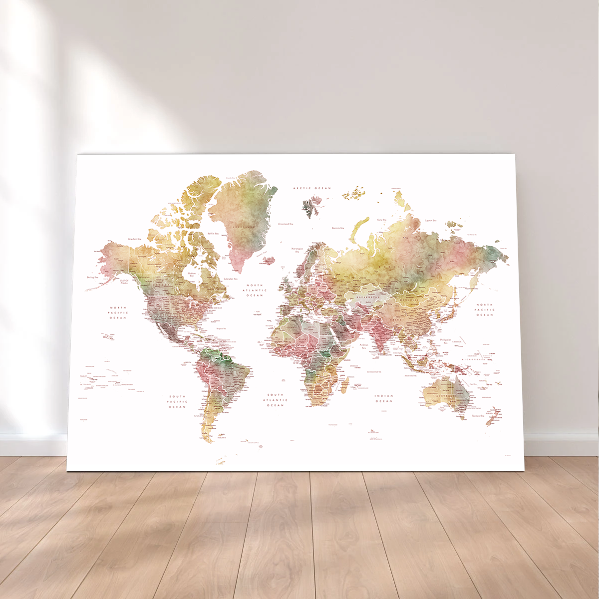World Map 59 Wall Art