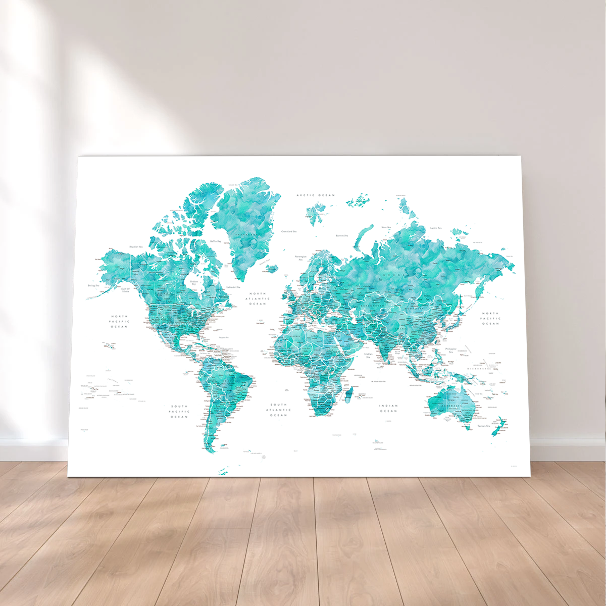 World Map 7 Wall Art