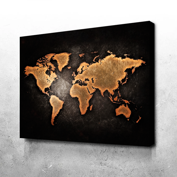 World Map Canvas Set – Legendary Wall Art