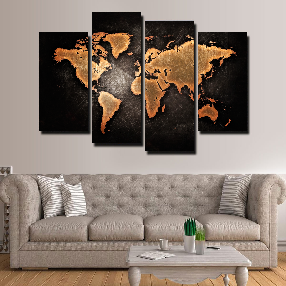 World Map Wall Art