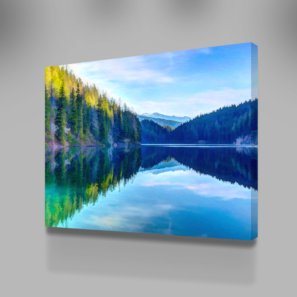 Mountain Lakeshore Wall Art