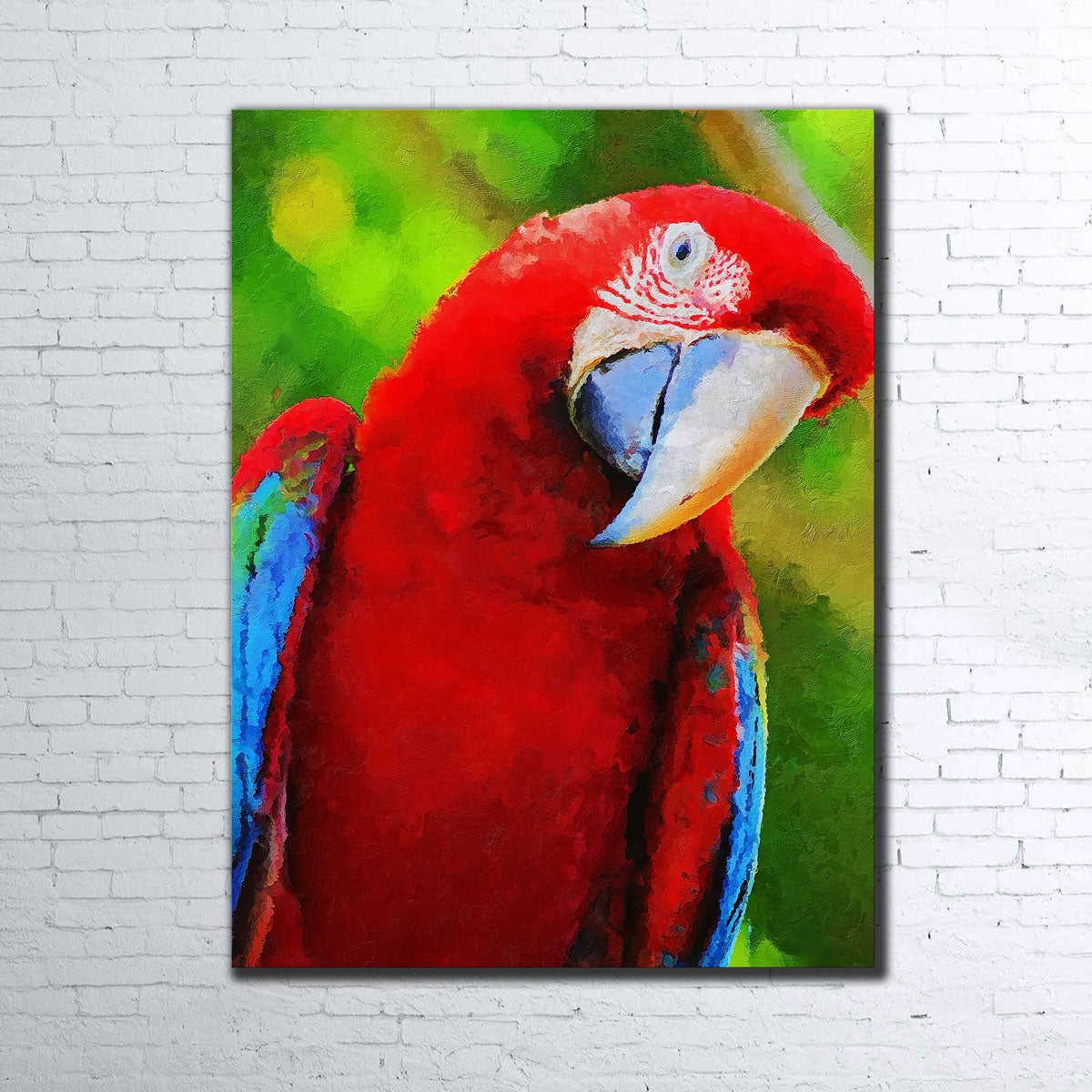 Parrot Recovered Painting