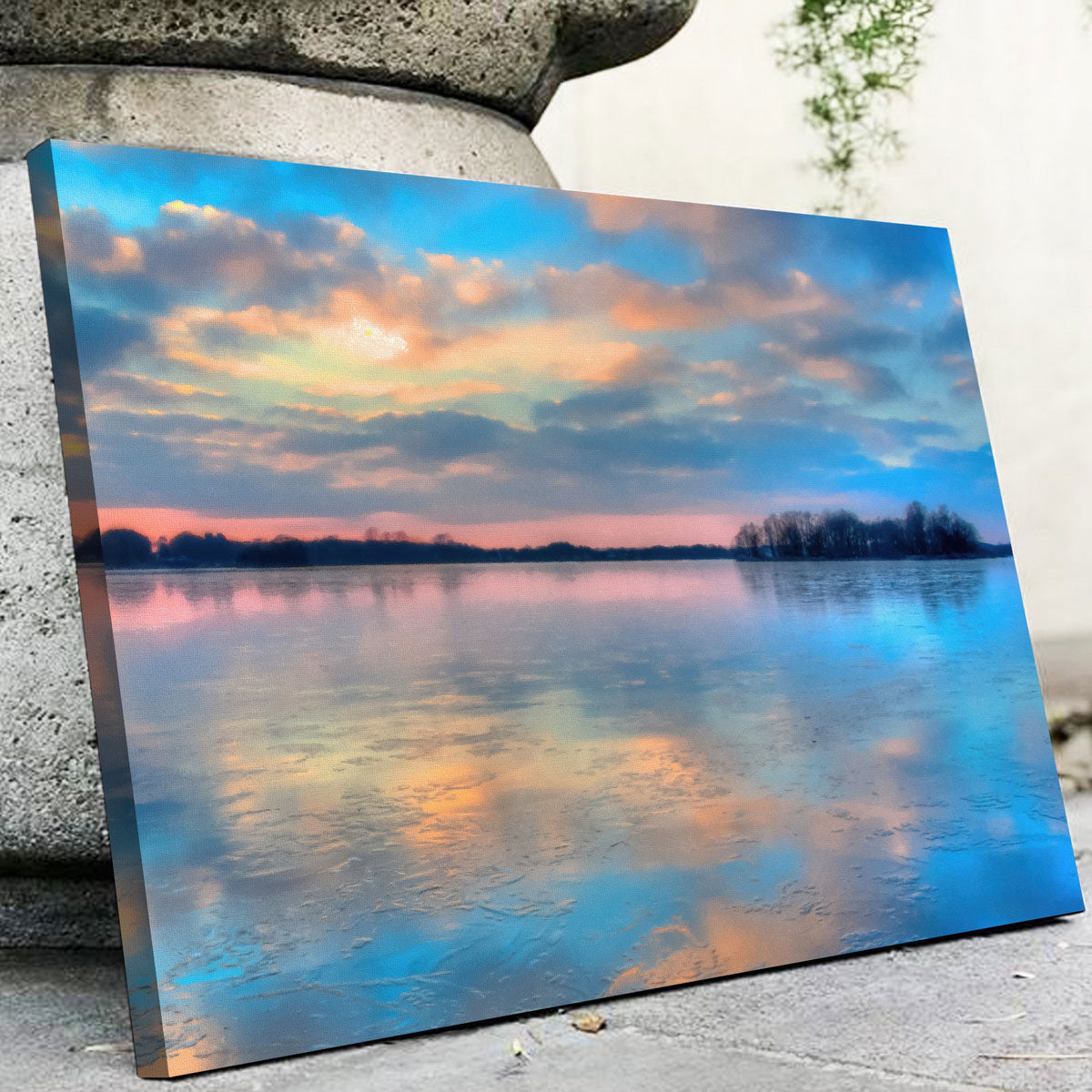 Pastel Clouds At Sunset Wall Art