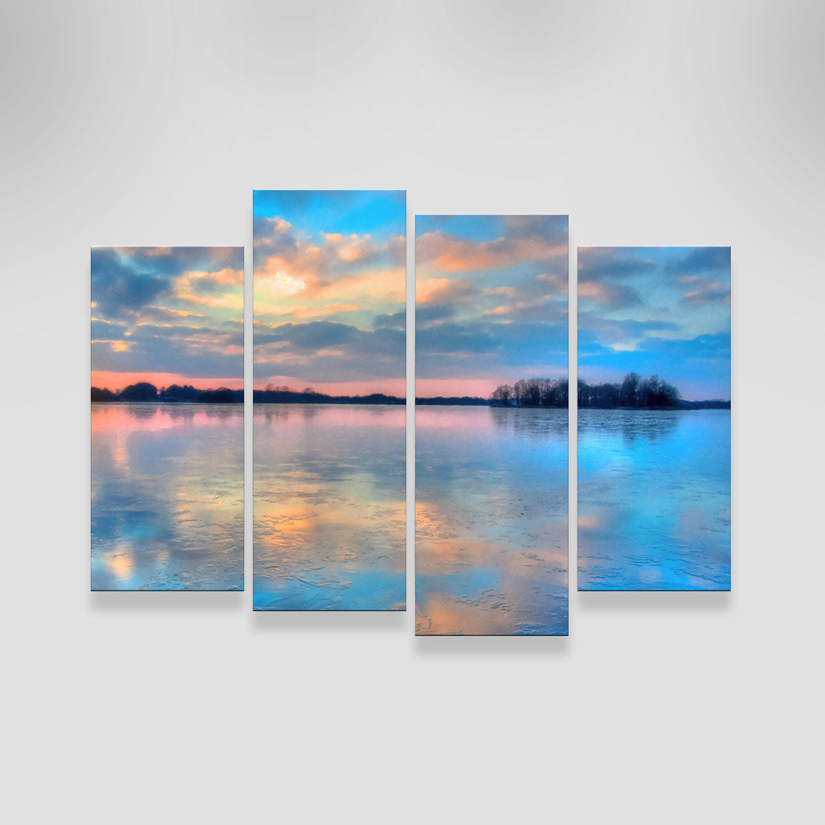Pastel Clouds At Sunset Wall Art