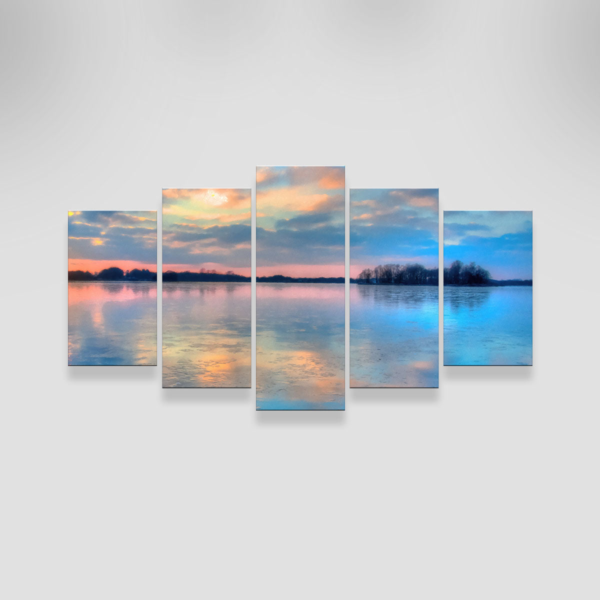 Pastel Clouds At Sunset Wall Art
