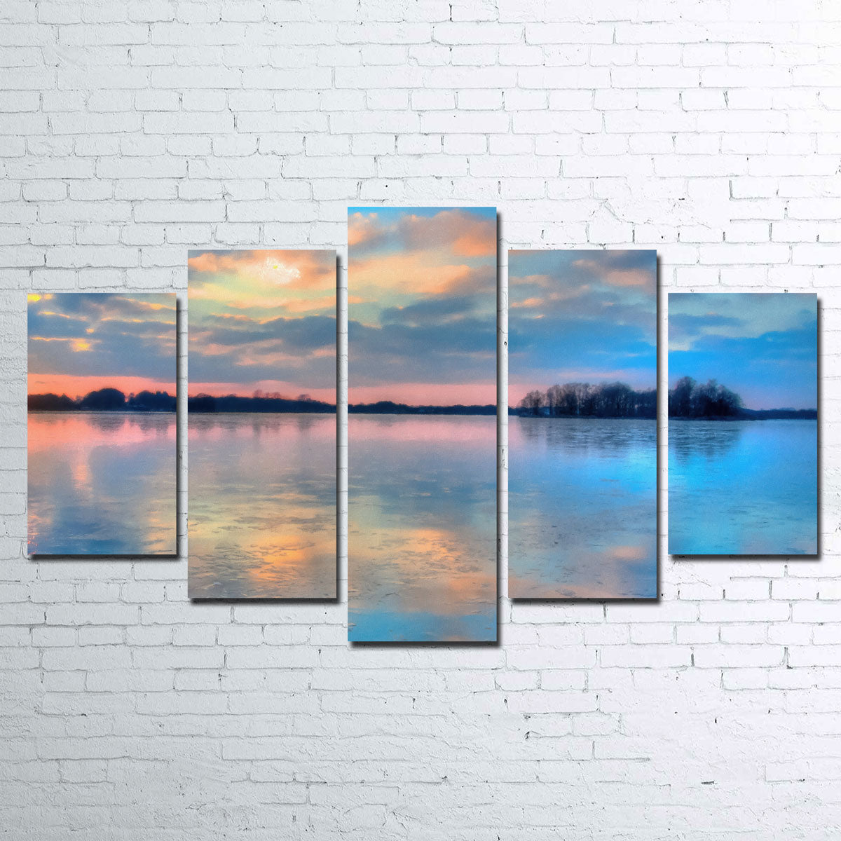 Pastel Clouds At Sunset Wall Art