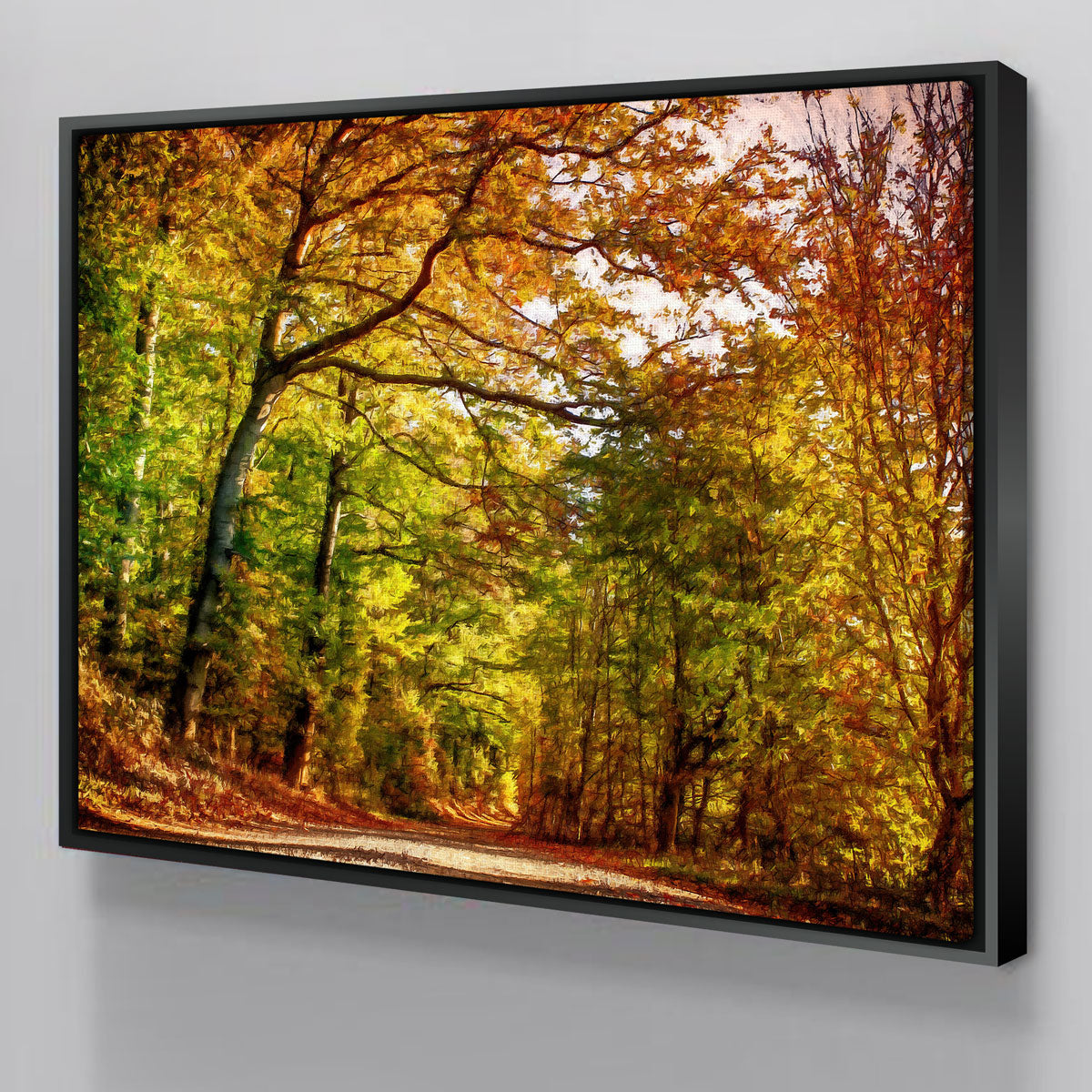 Pathway Through Autumn Leaves Wall Art