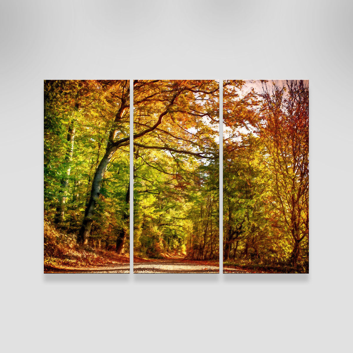 Pathway Through Autumn Leaves Wall Art