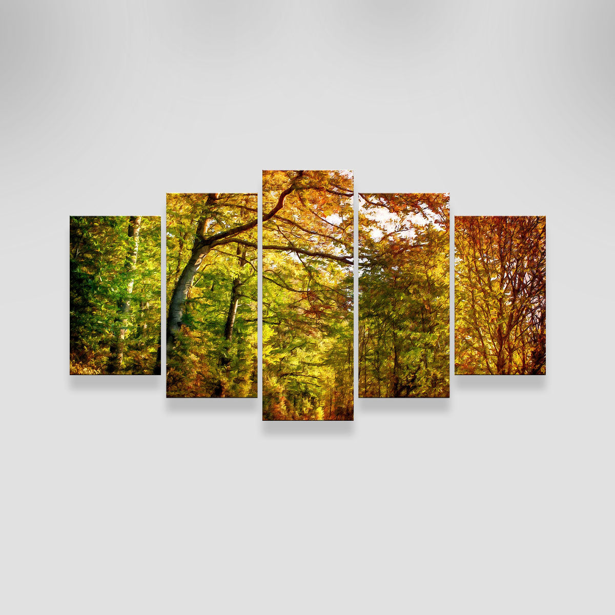 Pathway Through Autumn Leaves Wall Art