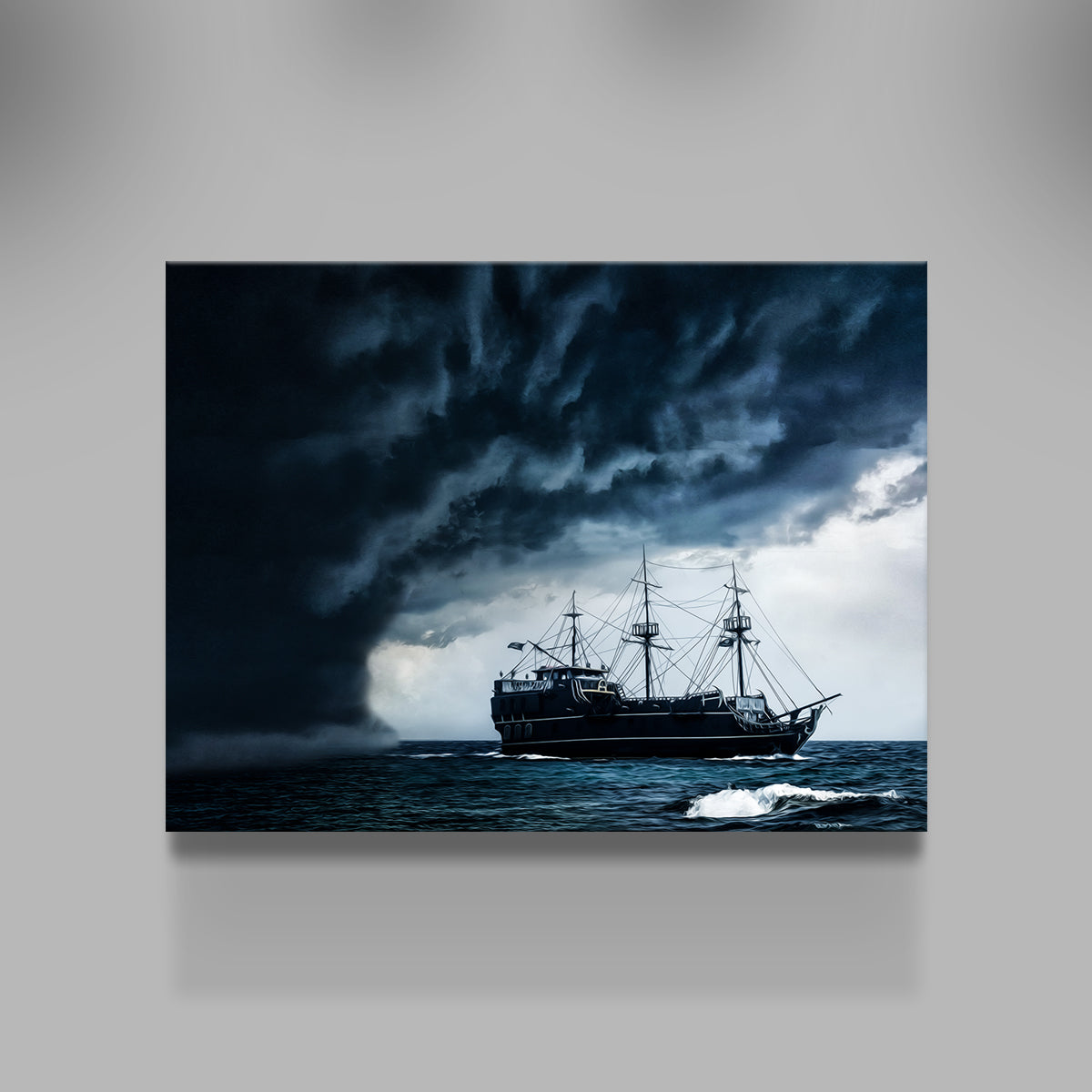 Pirate Ship in the Storm Wall Art