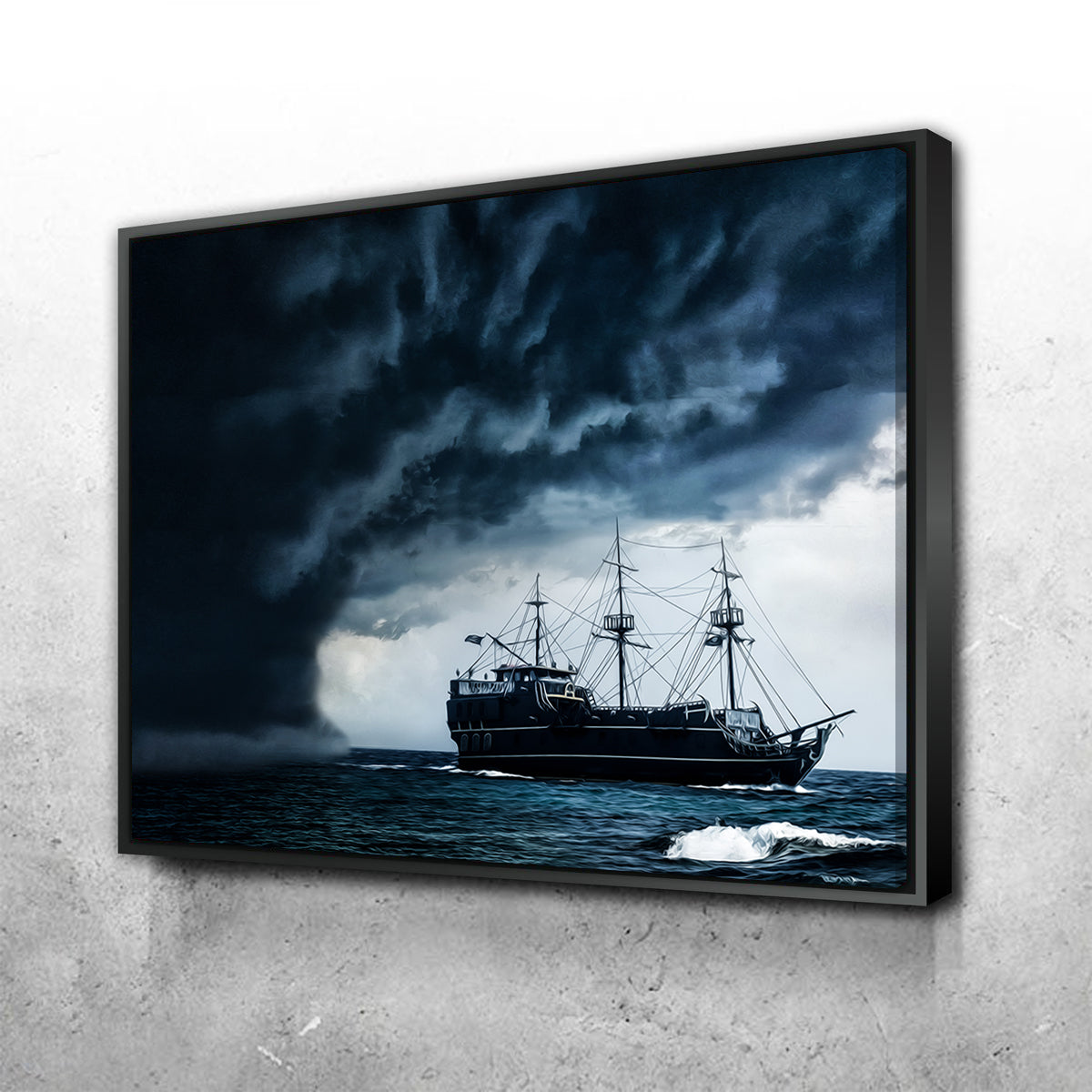 Pirate Ship in the Storm Wall Art