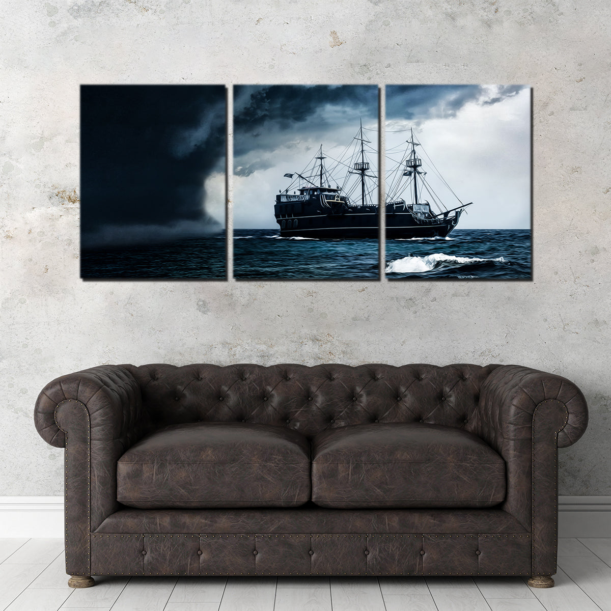 Pirate Ship in the Storm Wall Art