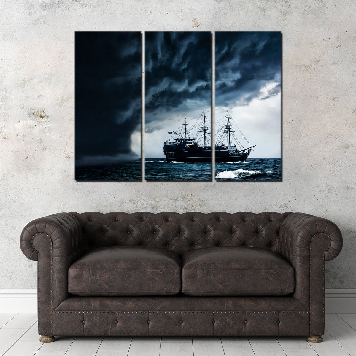 Pirate Ship in the Storm Wall Art