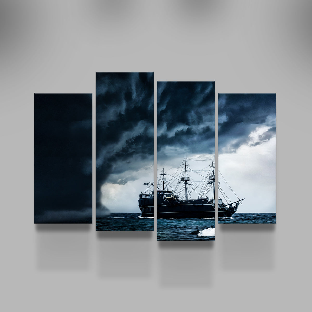 Pirate Ship in the Storm Wall Art
