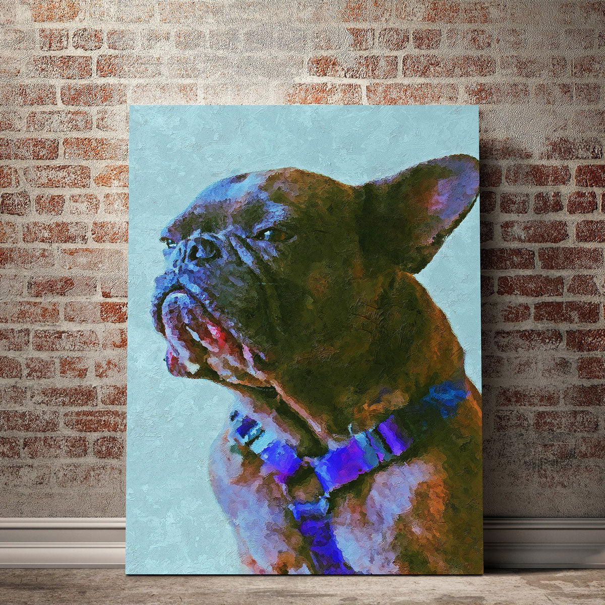 Pug 2 Painting Wall Art