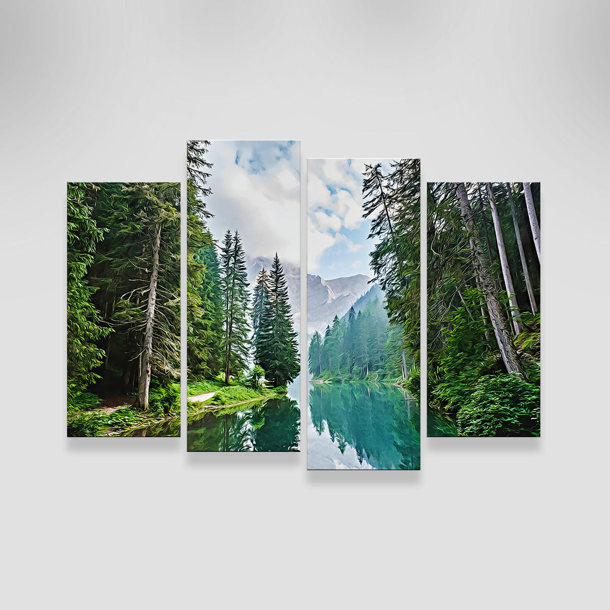 Quiet Mountain Lake Wall Art