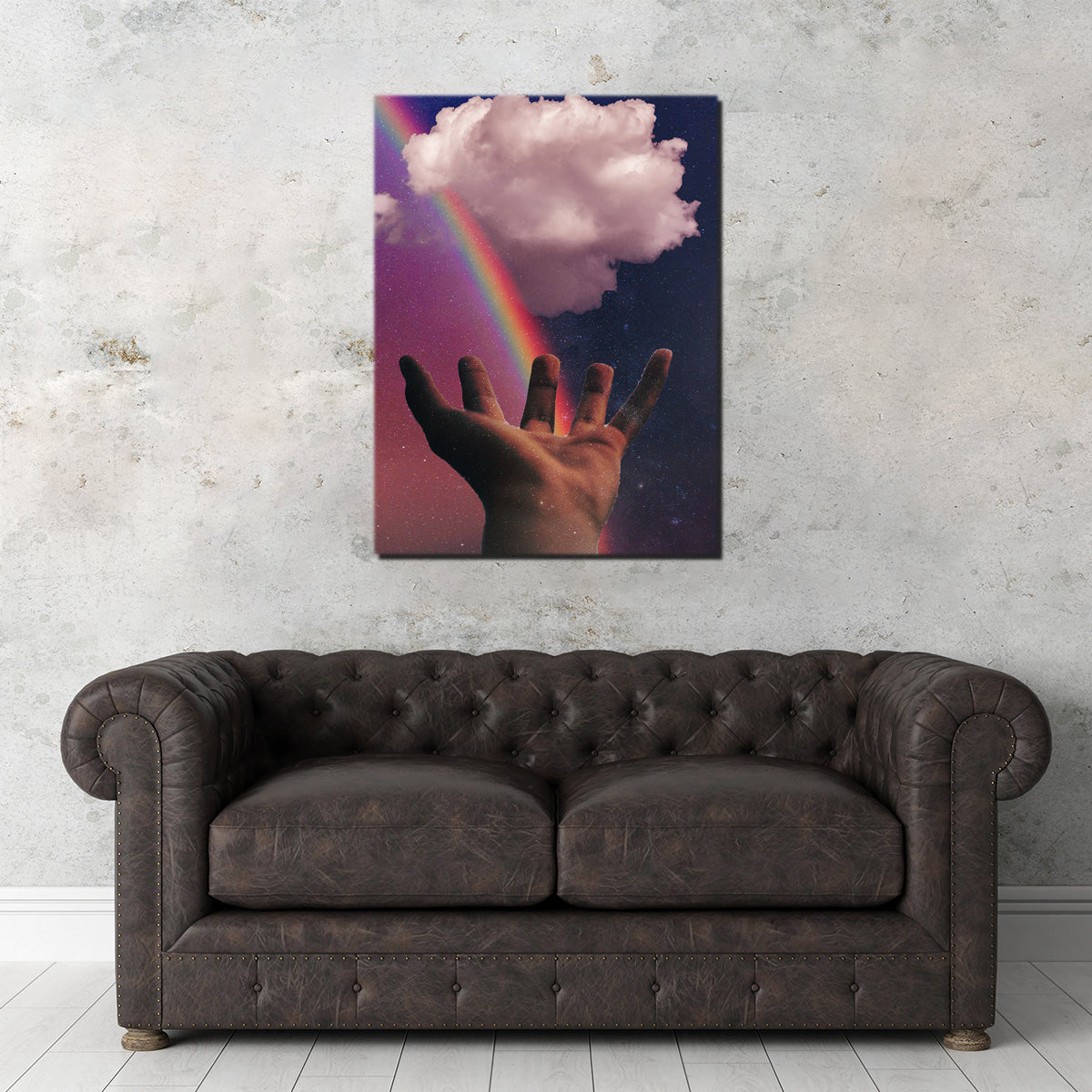 Rainbow Hand Wall Art