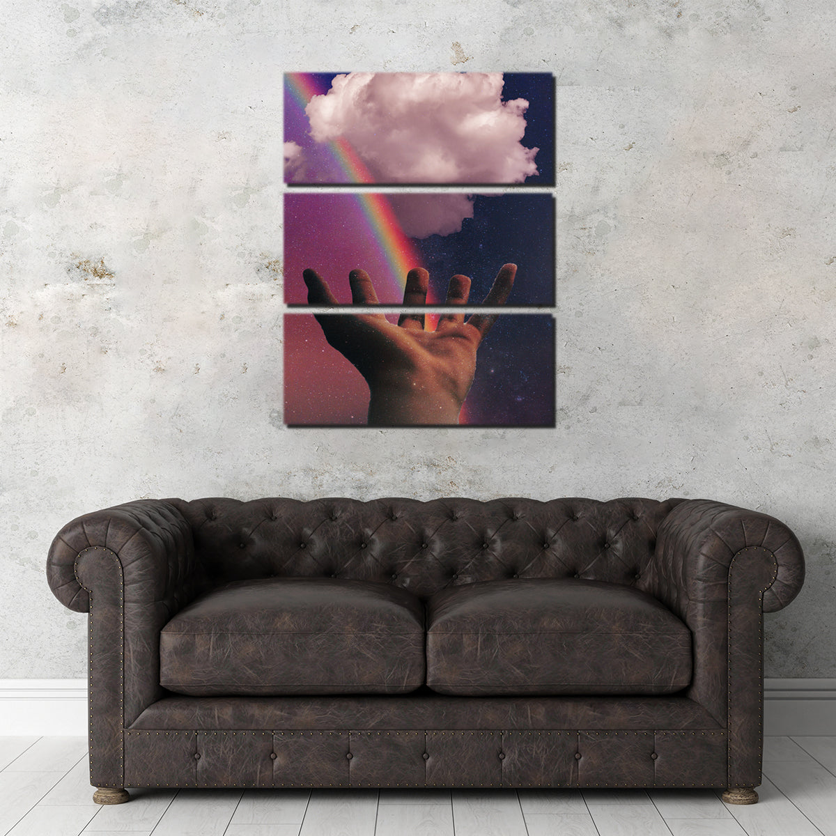 Rainbow Hand Wall Art