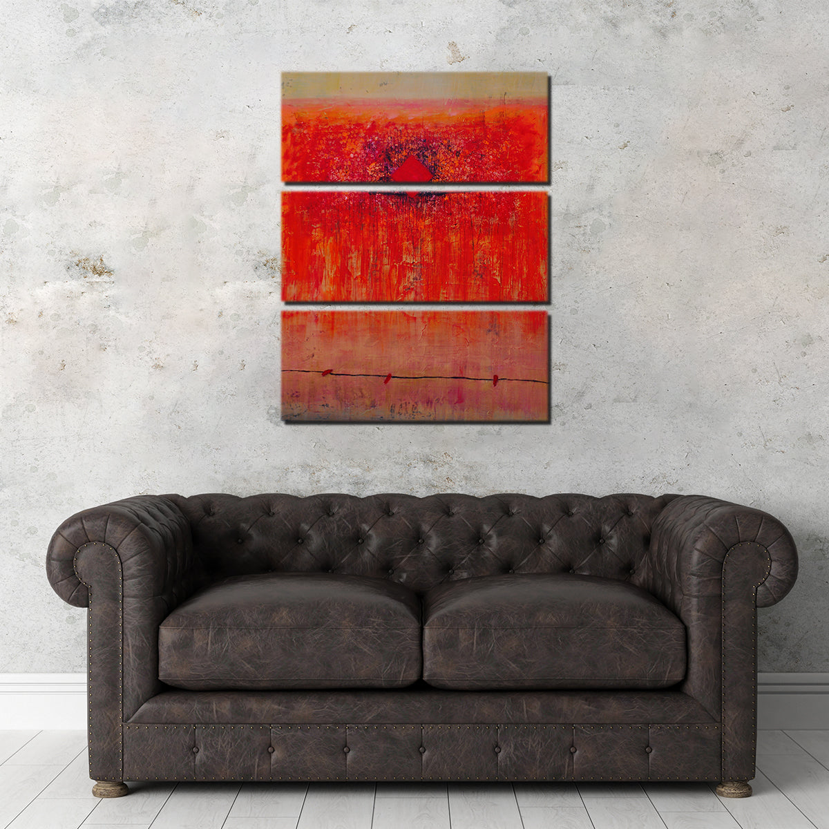 Red Diamond Wall Art