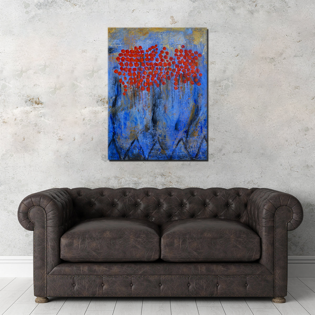 Red Flowers Wall Art