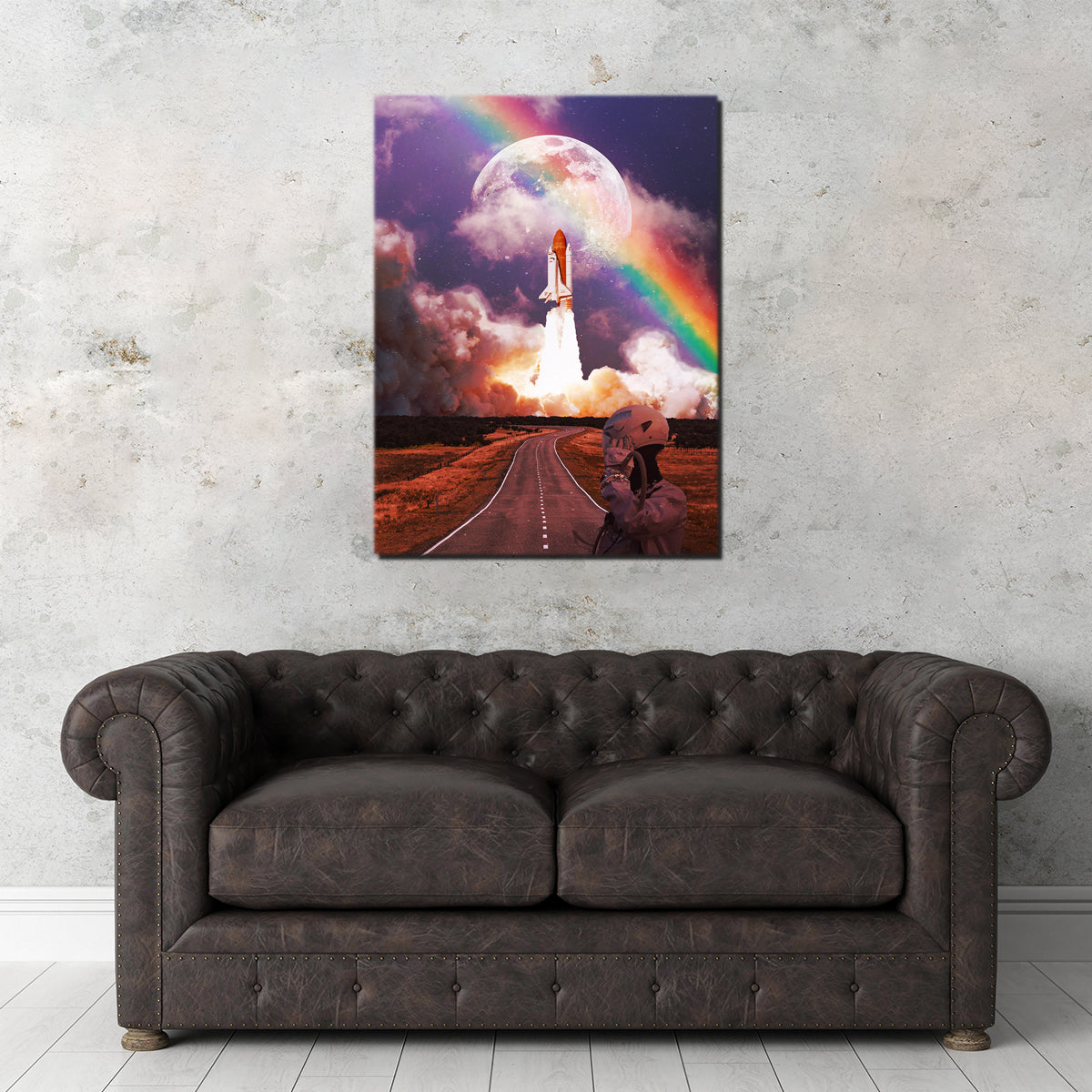 Rocket Launching Wall Art