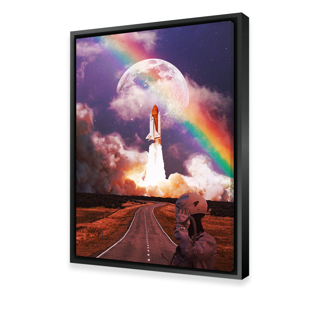Rocket Launching Wall Art