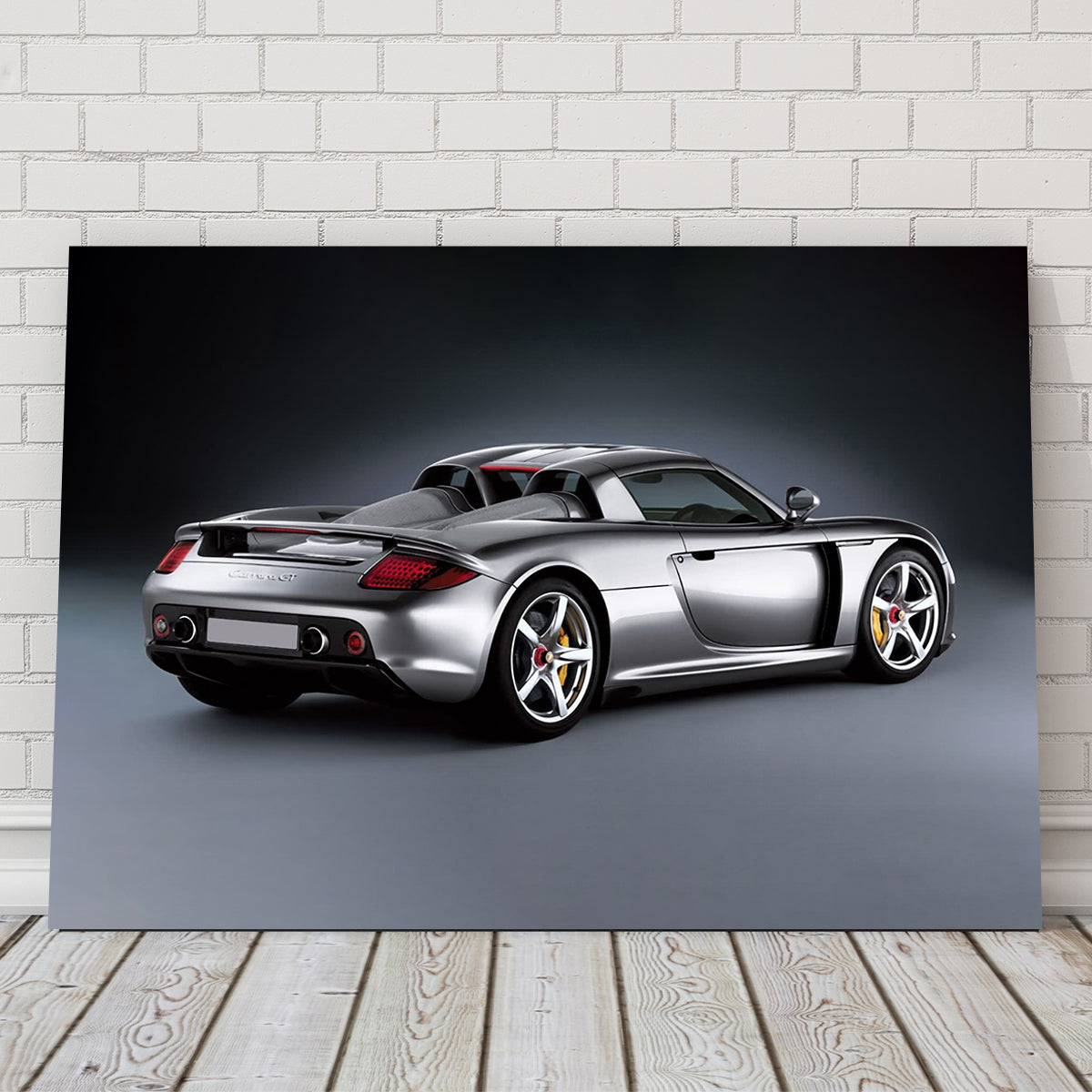 Silver Porsche Carrera GT Wall Art