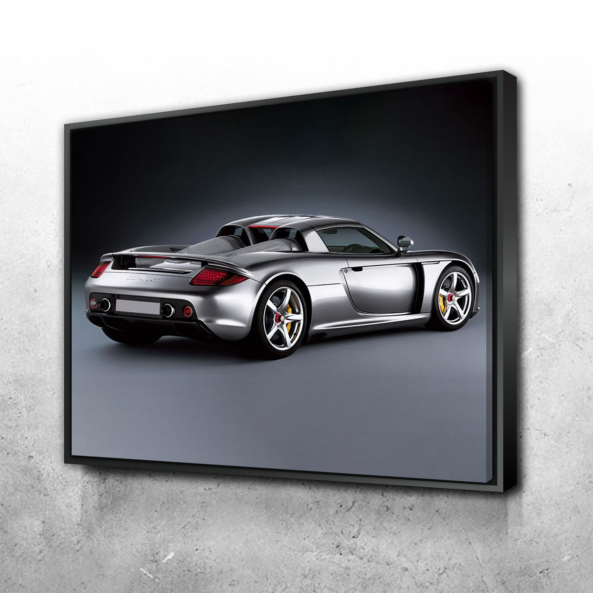 Silver Porsche Carrera GT Wall Art