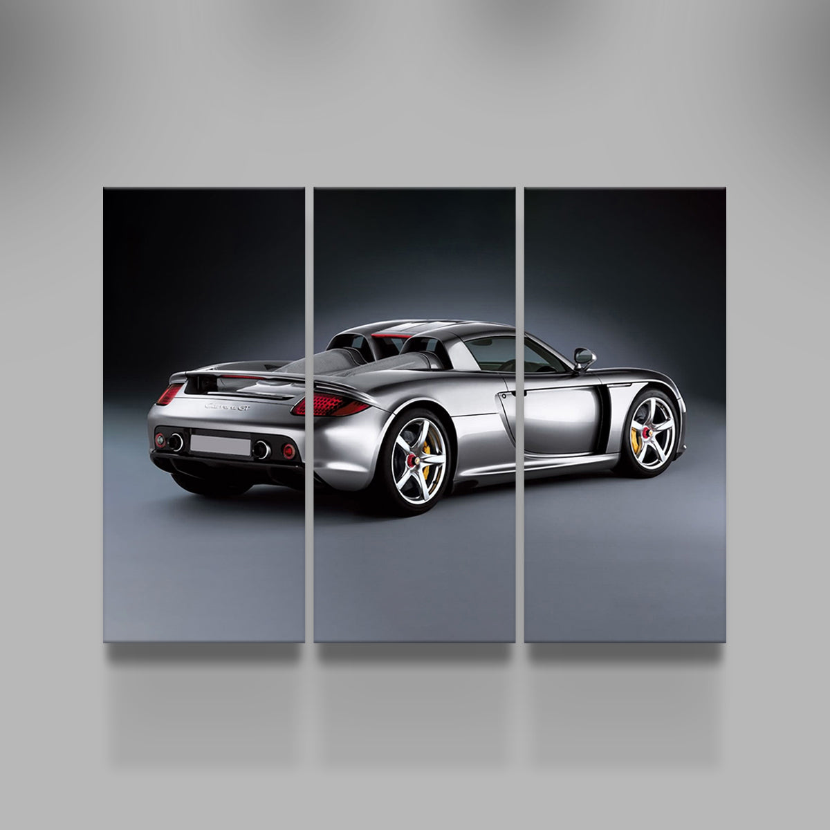 Silver Porsche Carrera GT Wall Art