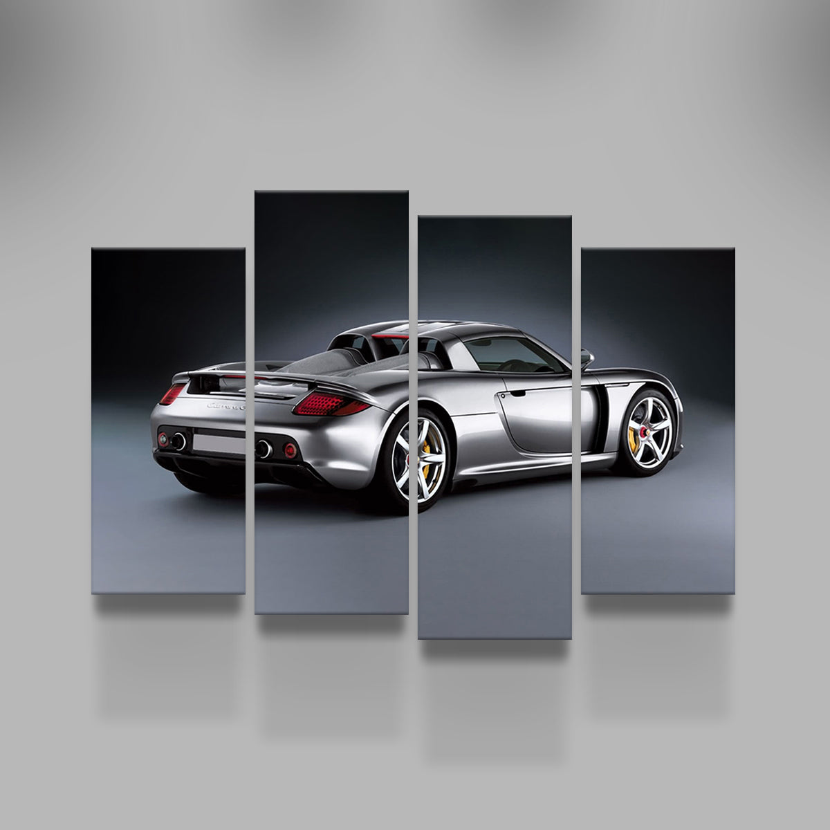 Silver Porsche Carrera GT Wall Art