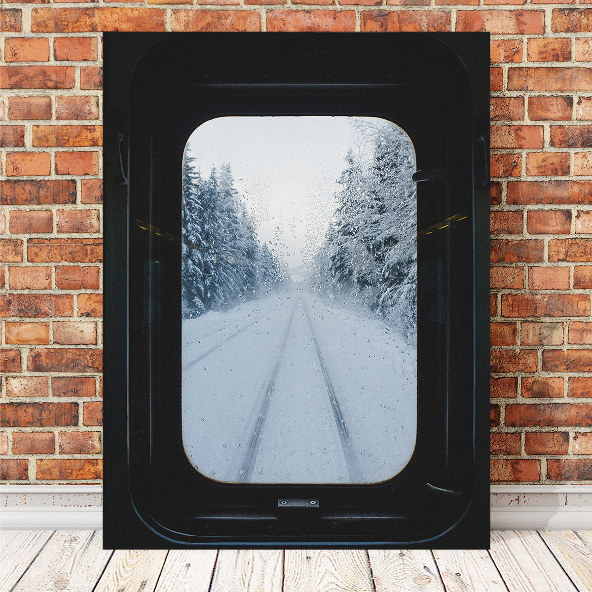 Snowy Train Wall Art