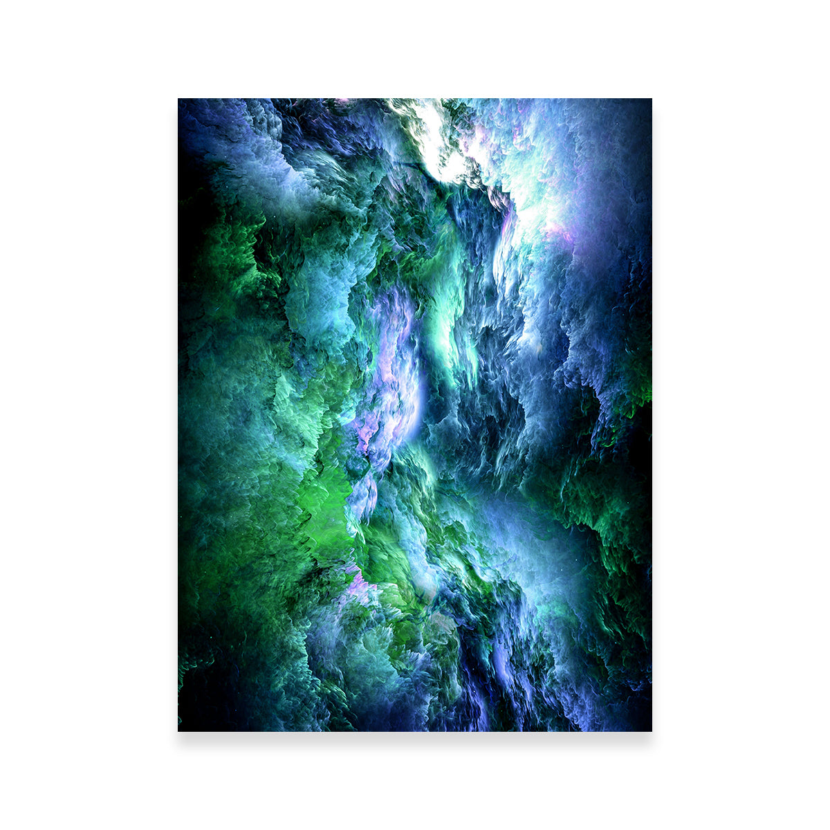 Space Dust Nebula Green