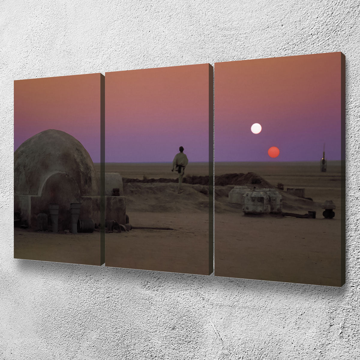 Binary Sunset Canvas Set