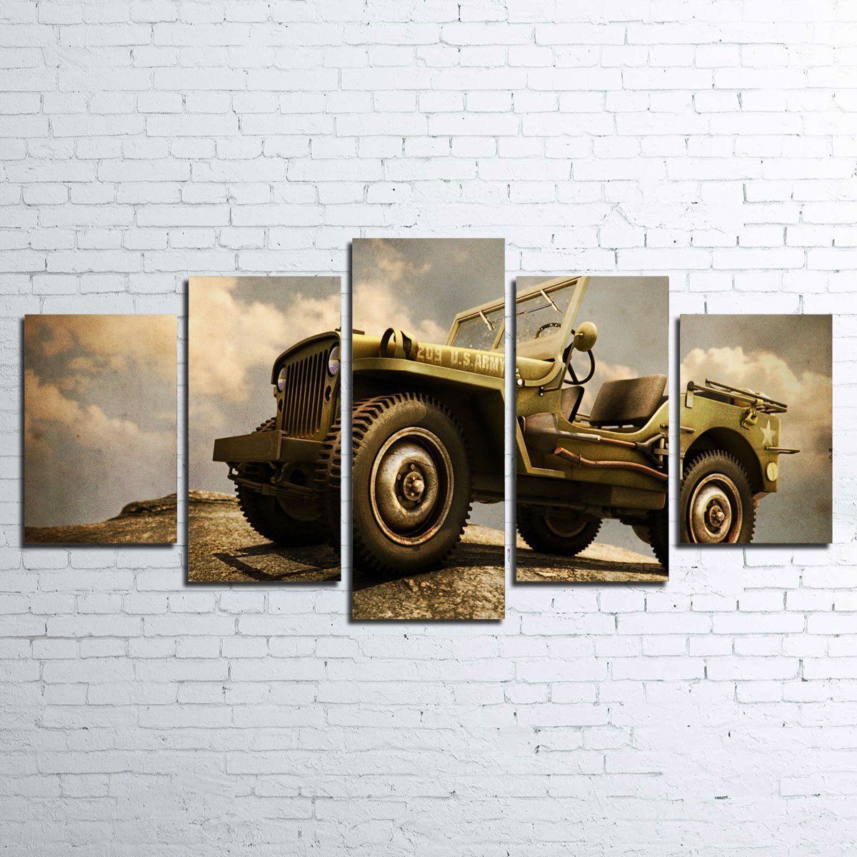 Willys Military Jeep Canvas Set