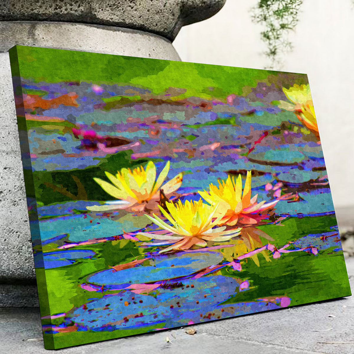 Yellow Water Lillies Wall Art
