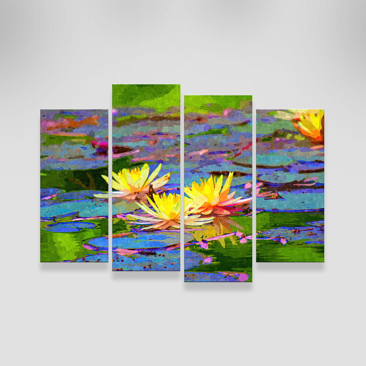 Yellow Water Lillies Wall Art