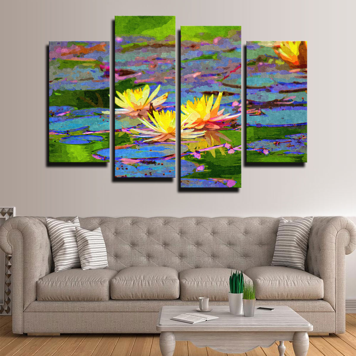 Yellow Water Lillies Wall Art