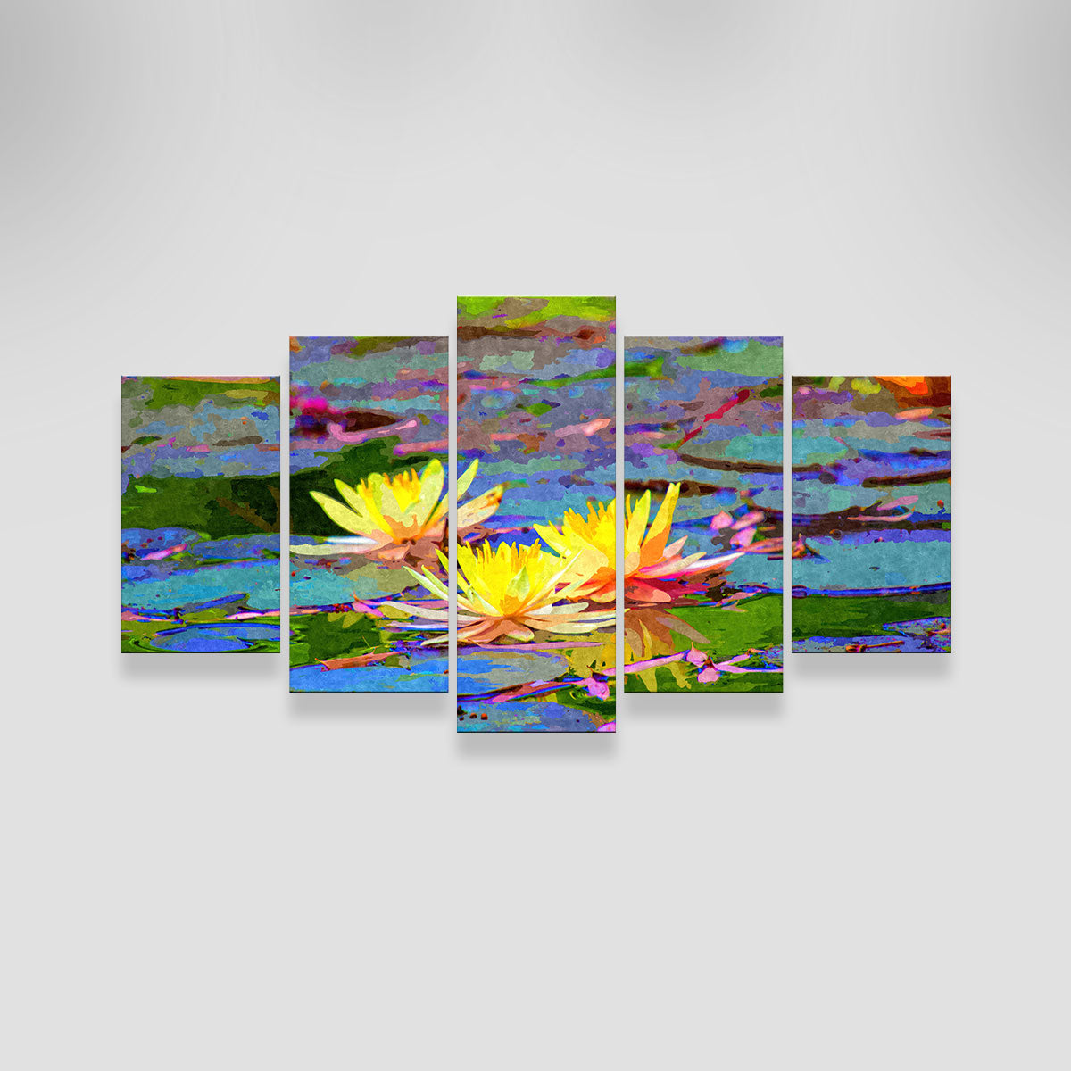 Yellow Water Lillies Wall Art