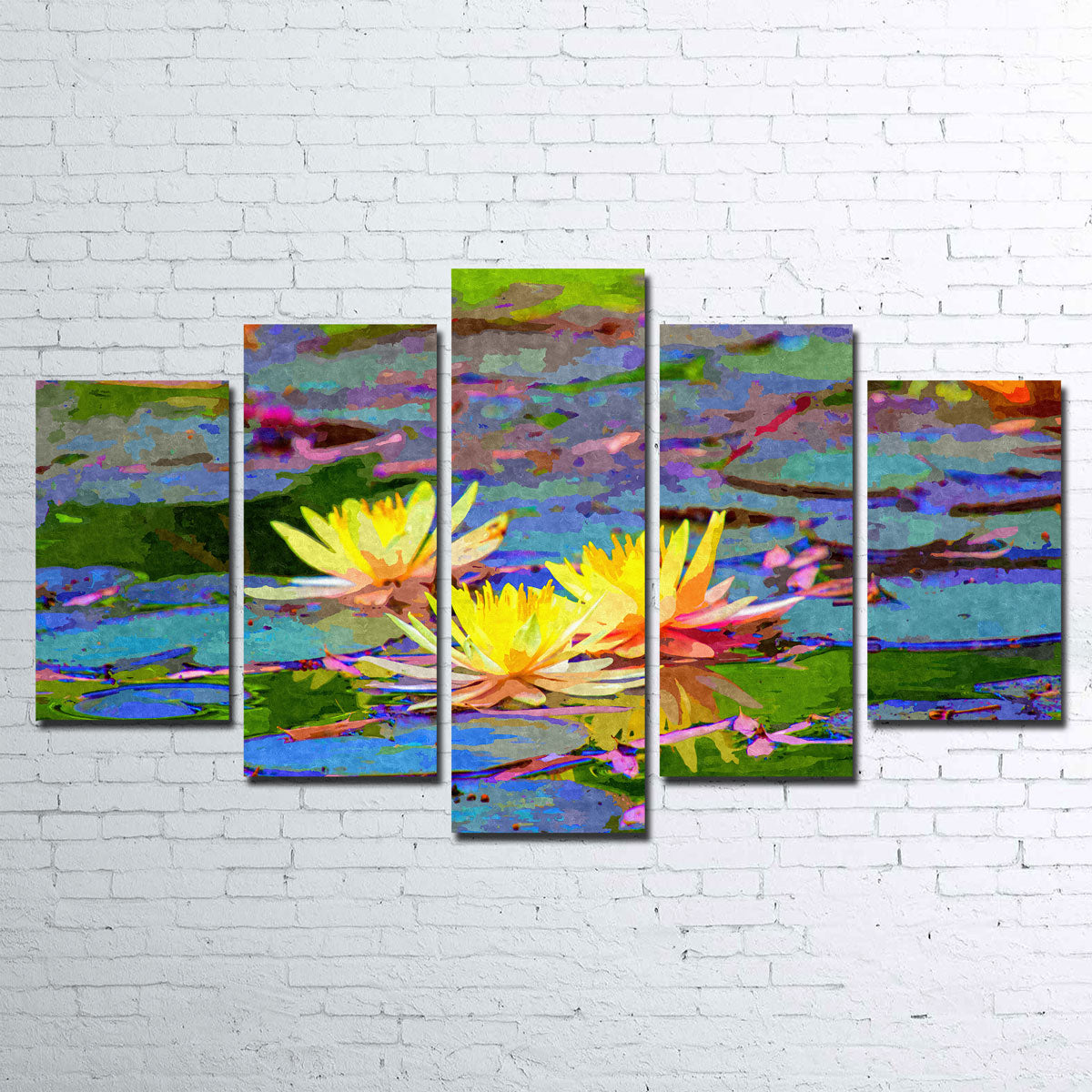 Yellow Water Lillies Wall Art